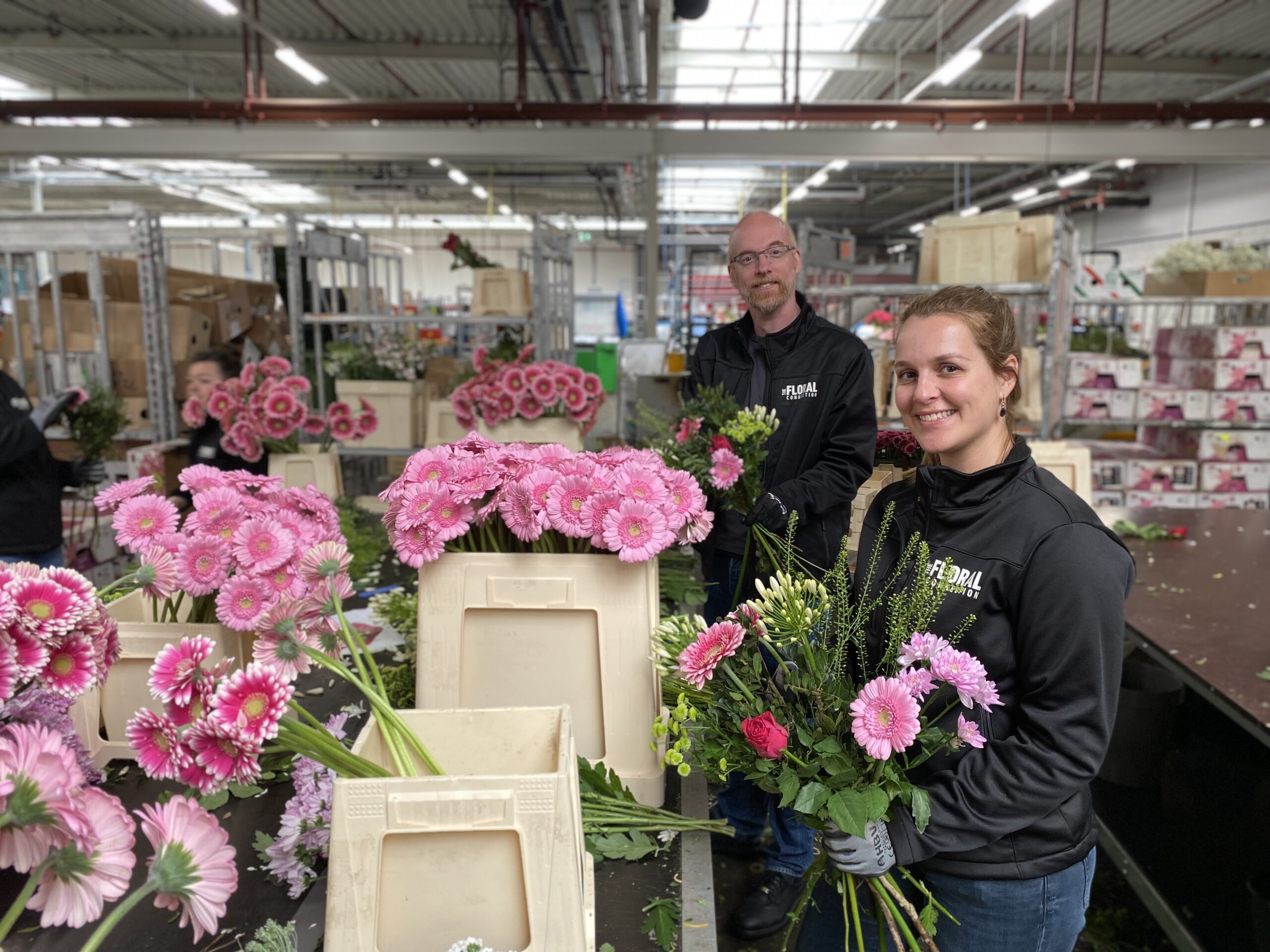 Image of Working together in the Mother’s Day rush